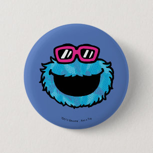 Macaron Rond 5 Cm Cookie Monster Vibes d'été