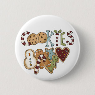 Macaron Rond 5 Cm Cookies pour Père Noël Tshirts et cadeaux