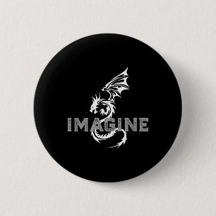 Macaron Rond 5 Cm Cool Imagine Tattoo Dragon