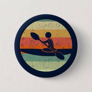 Macaron Rond 5 Cm Cool Kayak Sunset