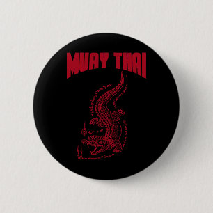 Macaron Rond 5 Cm Cool Muay Thai Kickboxing pour hommes