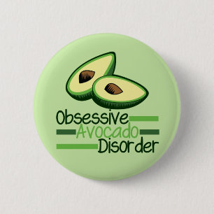Macaron Rond 5 Cm Cool Obsessionnel Avocado Disorder Green