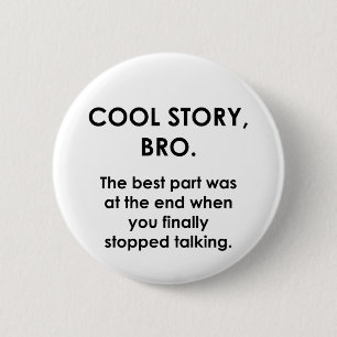 Macaron Rond 5 Cm Cool Story, Bro
