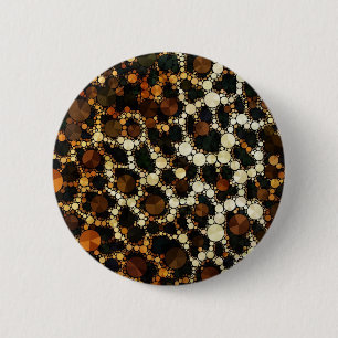 Macaron Rond 5 Cm Copie de guépard de Bling