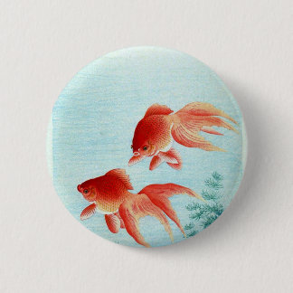 Macaron Rond 5 Cm Copie japonaise vintage de poissons