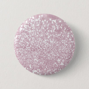 Macaron Rond 5 Cm Copie rose Girly de photo de parties scintillantes