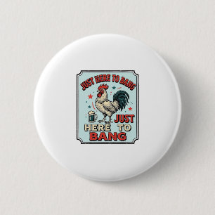 Macaron Rond 5 Cm Coq drôle gravure vintage design de t-shirt (2)_1