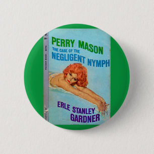 Macaron Rond 5 Cm Coque de la couverture du livre Negligent Nymph