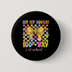 Macaron Rond 5 Cm Coquette 100 Jours D'École Hip Houray 100ème Jour 