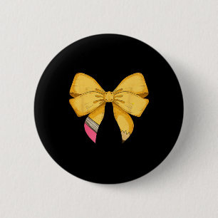 Macaron Rond 5 Cm Coquette Bow Étudiante De Retour À L'École Heureux