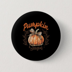 Macaron Rond 5 Cm Coquette Bow Saison Citrouille Thanksgiving Automn