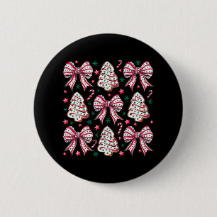Macaron Rond 5 Cm Coquette Bow Tree Cake Sucre de canne Joyeux Noël