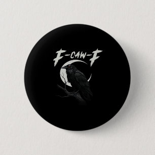 Macaron Rond 5 Cm Corbeau Drôle Essentiel Créatif Décontracté