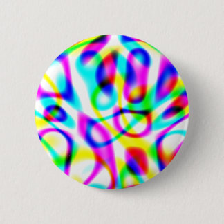 Macaron Rond 5 Cm Cordes de Trip Psychedelique