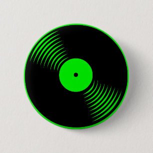 Macaron Rond 5 Cm Corey Tiger 80s Retro Vintage Vinyl Record Pin
