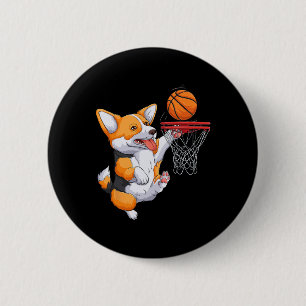 Macaron Rond 5 Cm Corgi Puppy Corgi Bysketbyll Pour Les Amateurs De 