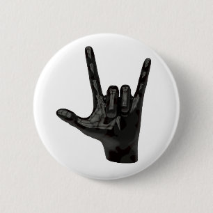 Macaron Rond 5 Cm cornes diable main