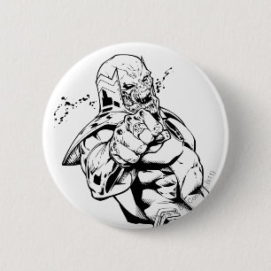 Macaron Rond 5 Cm Corps rouges de lanterne - rage se penchant 3