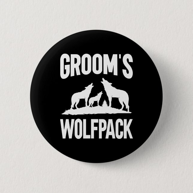 Macaron Rond 5 Cm Cortège Wolfpack  (Devant)