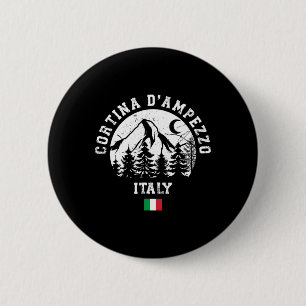 Macaron Rond 5 Cm Cortina D'ampezzo Italie Alpes Station de ski alpi
