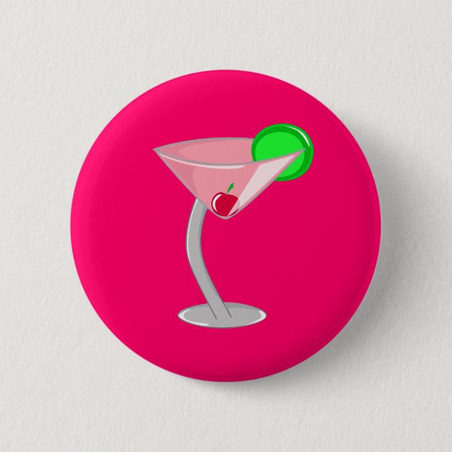 Macaron Rond 5 Cm Cosmopolite (Devant)