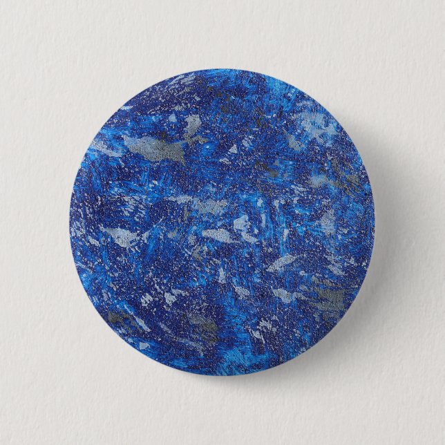 Macaron Rond 5 Cm Cosmos bleu #2 (Devant)