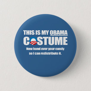 Macaron Rond 5 Cm Costume Barack Obama