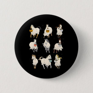 Macaron Rond 5 Cm Costume Citrouille Halloween Horse Ghost Boo Pour 