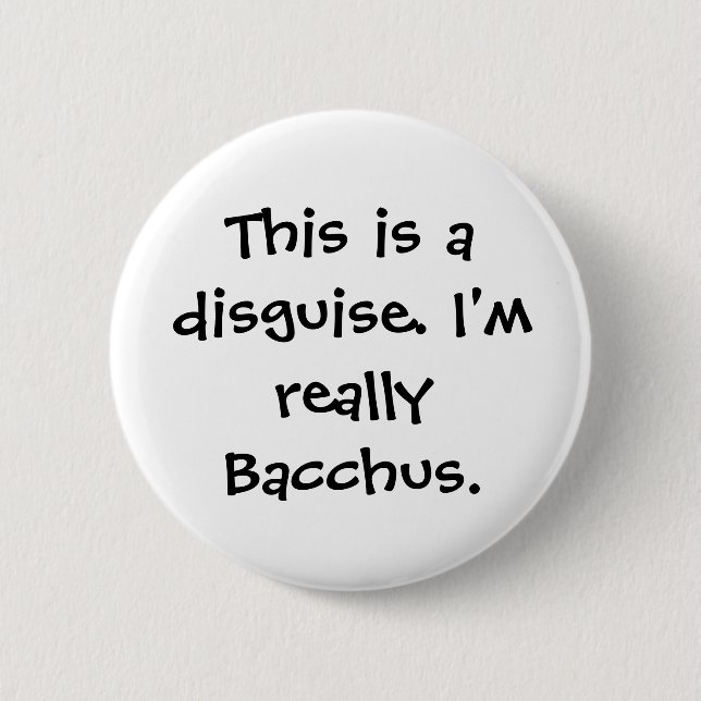 Macaron Rond 5 Cm Costume de Bacchus (Devant)