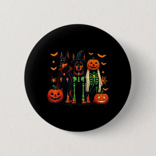 Macaron Rond 5 Cm Costume de chien drôle de sorcière fantôme momie D