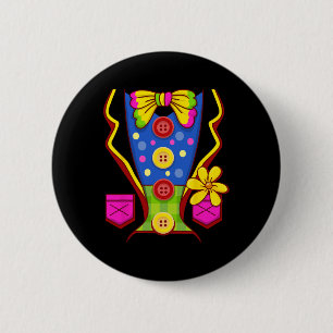 Macaron Rond 5 Cm Costume de clown pour enfants Hommes Femmes - tenu