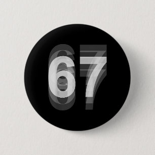 Macaron Rond 5 Cm Costume de Couple 67 Six Seven Mème Drôle _1