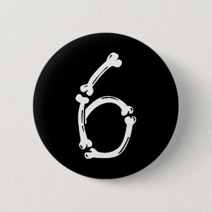 Macaron Rond 5 Cm Costume de couple N°6 Duo 67 Six Sept Mème Drôle 6