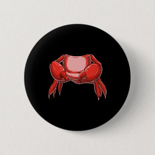 Macaron Rond 5 Cm Costume De Crabe Sans Tête Amoureux De Crabe De Pê