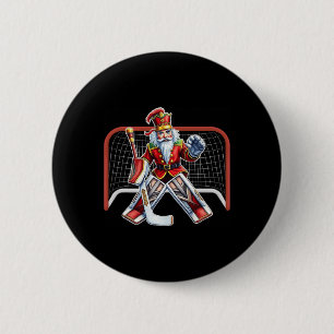 Macaron Rond 5 Cm Costume de gardien de but de hockey sur glace de N