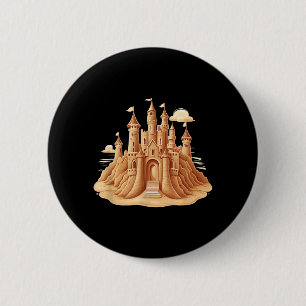 Macaron Rond 5 Cm Costume de l'événement du château de sable pour ga