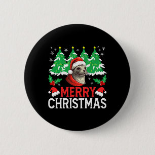Macaron Rond 5 Cm Costume de pyjama de Noël du phoque du Baïkal pour