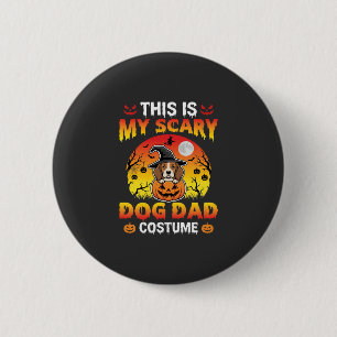 Macaron Rond 5 Cm Costume de sorcière Beagle drôle de papa chien d'H