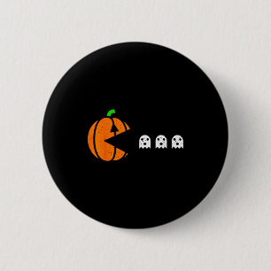 Macaron Rond 5 Cm Costume d'Halloween Citrouille Mangeuse Fantôme po