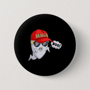 Macaron Rond 5 Cm Costume d'Halloween de Ghost Trump