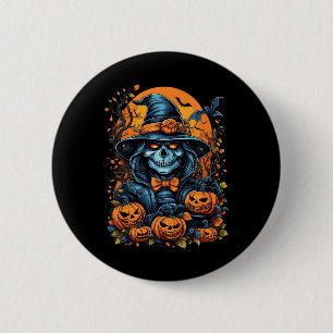 Macaron Rond 5 Cm Costume d'Halloween de nuit effrayant