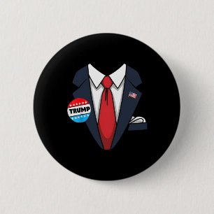 Macaron Rond 5 Cm Costume d'Halloween Donald Trump pour tout-petit K