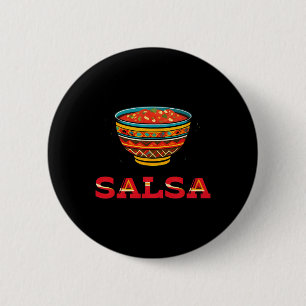 Macaron Rond 5 Cm Costume D'Halloween Et De Chips Et De Salsa Corres