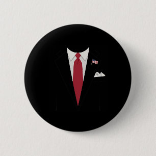 Macaron Rond 5 Cm Costume d'Halloween facile de Président américain 