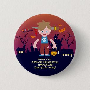 Macaron Rond 5 Cm Costume d'Halloween garçon fête d'anniversaire