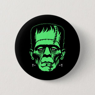 Macaron Rond 5 Cm Costume d'Halloween monstre Frankenstein