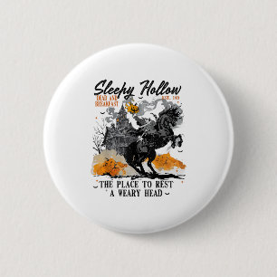 Macaron Rond 5 Cm Costume d'Halloween Sleepy Hollow sans tête