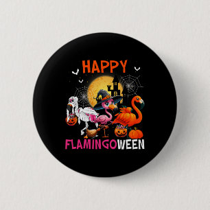 Macaron Rond 5 Cm Costume Flamant rose rose d'Halloween Squelette so