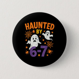 Macaron Rond 5 Cm Costume Halloween Prof de Maths Fantôme 67 Hanté M