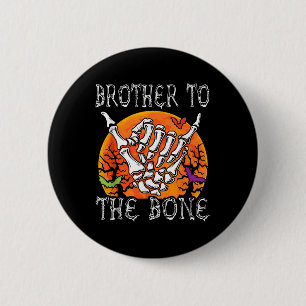 Macaron Rond 5 Cm Costume Lune D'Halloween Frone Skeleton Ha